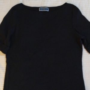 (403) Karen Scott blk t-shirt large like new